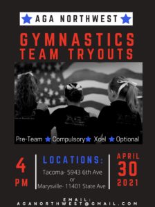 2021 Team Tryout Flyer